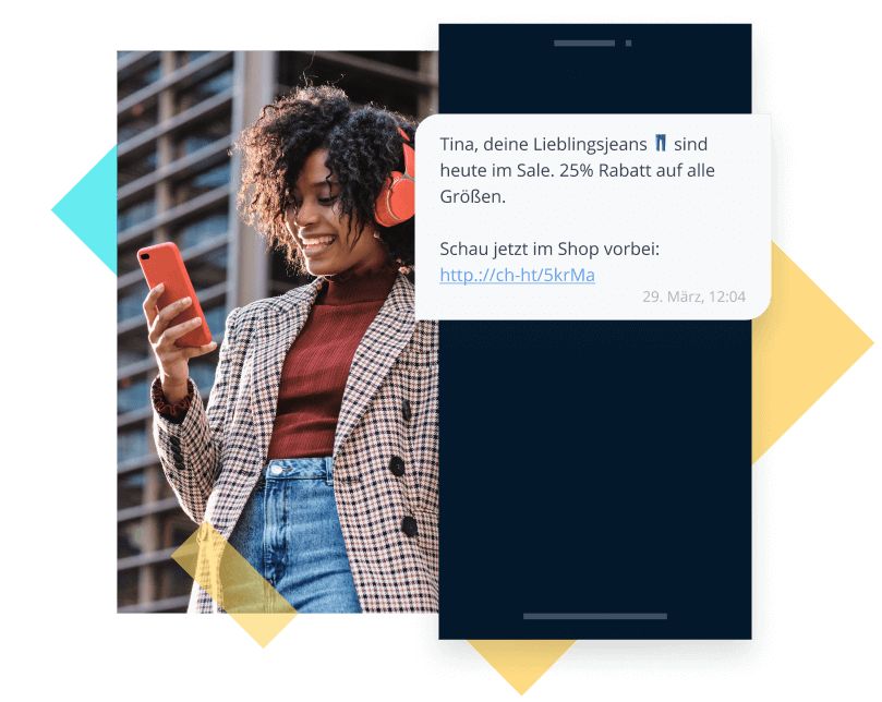 SMS Marketing Beispiel Retail Esendex